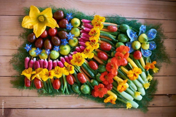Plateau de mini-légumes